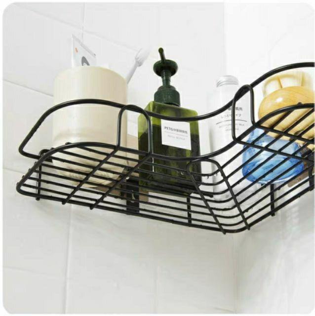 Kệ góc sắt dán tường siêu chắc