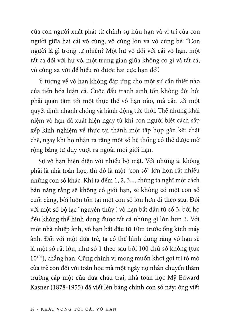 Sách Khoa Học Khám Phá - Khát Vọng Tới Cái Vô Hạn (Tái Bản 2020)