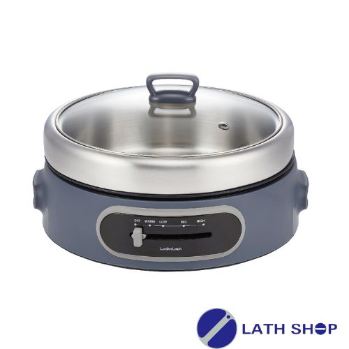 Nồi Điện Đa Năng LocknLock Multi Cooker With SS Pot 220-240V, 50/60Hz, 1300-1500W, 4L EJP542NVY – Màu navy - Hàng Chính Hãng