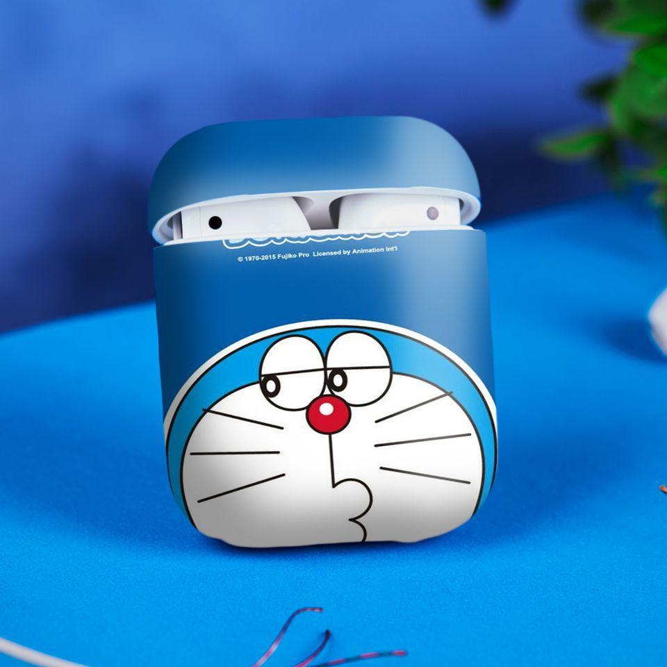 Miếng dán skin cho AirPods in hình Doremon - Dor038