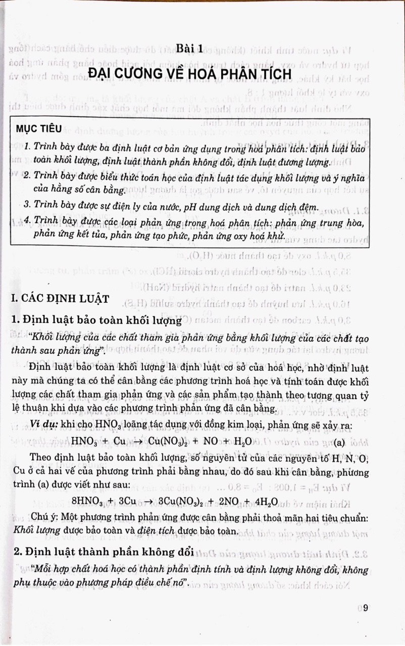 Hóa Phân Tích (Dùng cho đào tạo cao đẳng xét nghiệm)