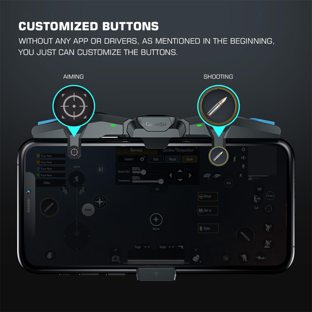 Gamesir F4 Mobile Gaming Controller Handle Eat Chicken Game Button Gamepad Joystick For Ios Android