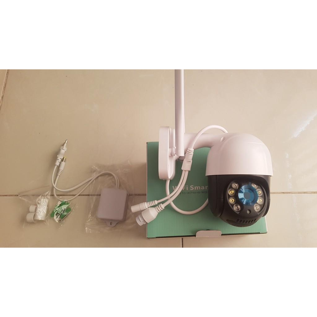 Camera wifi ngoài trời FHD1080p, xoay 360 độ tích hợp báo động,tự theo dõi khi phát hiện chuyển động