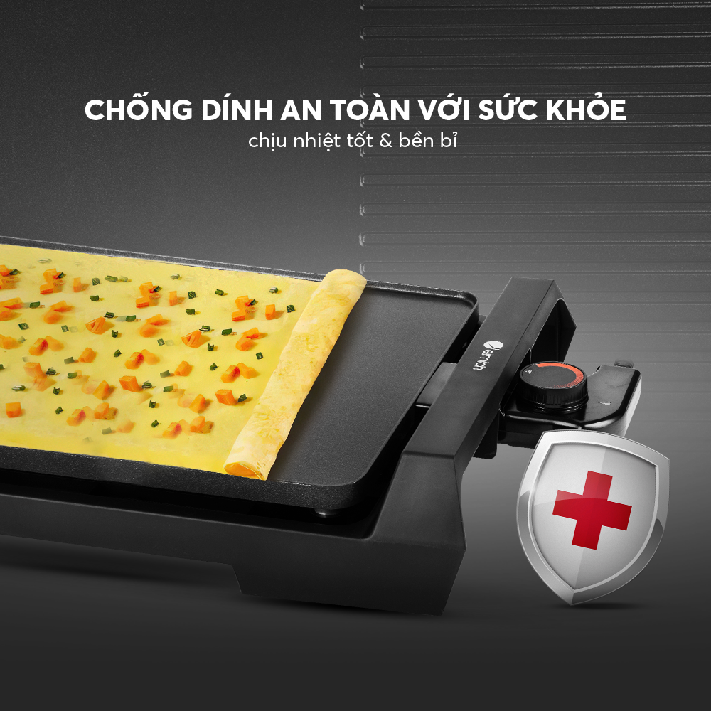 Vỉ Nướng Elmich EGE-3642 Nướng Thịt, Rau Củ Thơm Ngon Cho Gia đình Sum họp