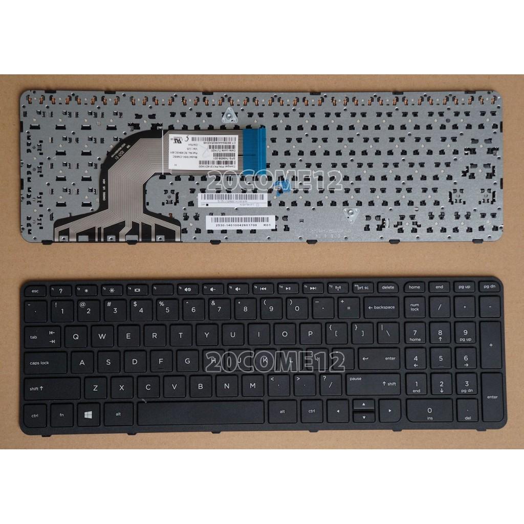 (KEYBOARD) BÀN PHÍM LAPTOP DÀNH CHO HP 15-E000 N000 N100 (CÓ KHUNG) dùng cho Pavilion 15-d000, 15-e000, 15-f000, 15-n000, 15-r000