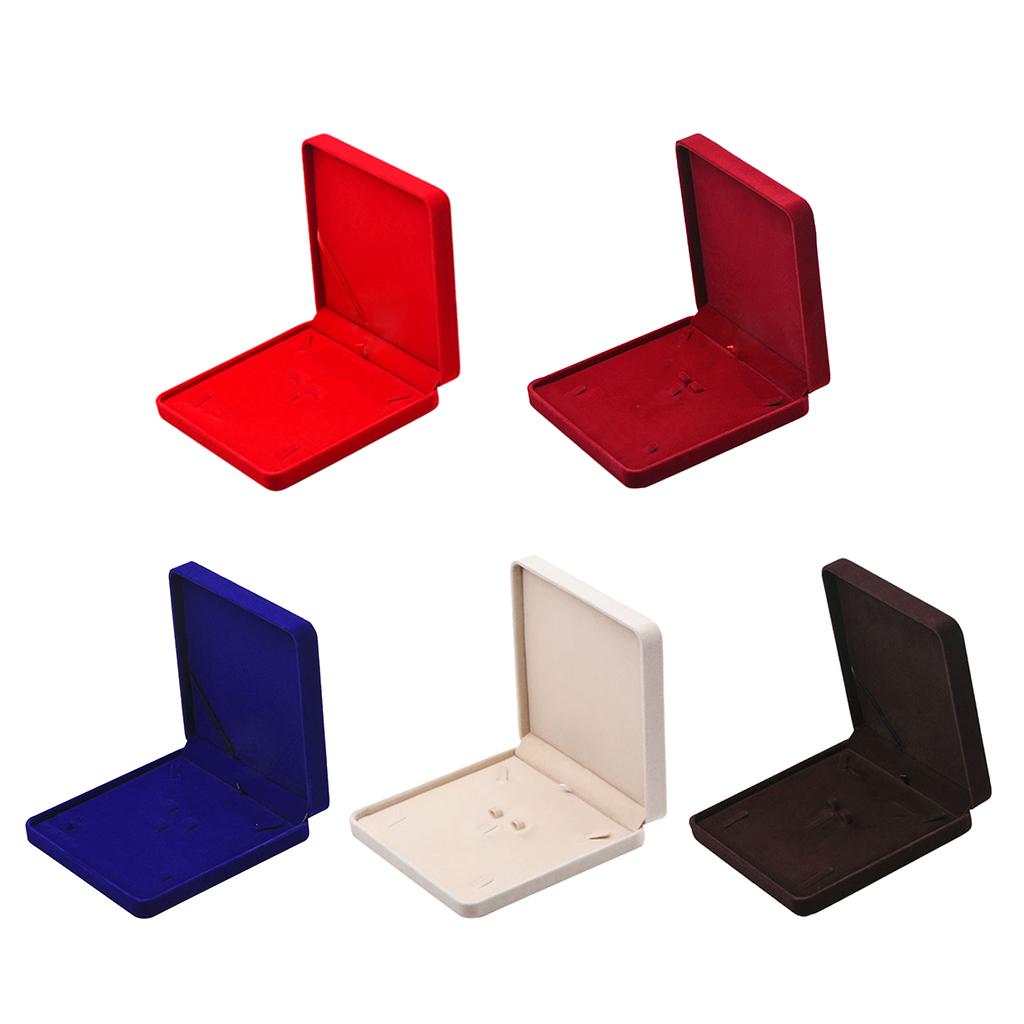 Velvet Jewelry Set Box Tray Travel Necklace Storage Display Case