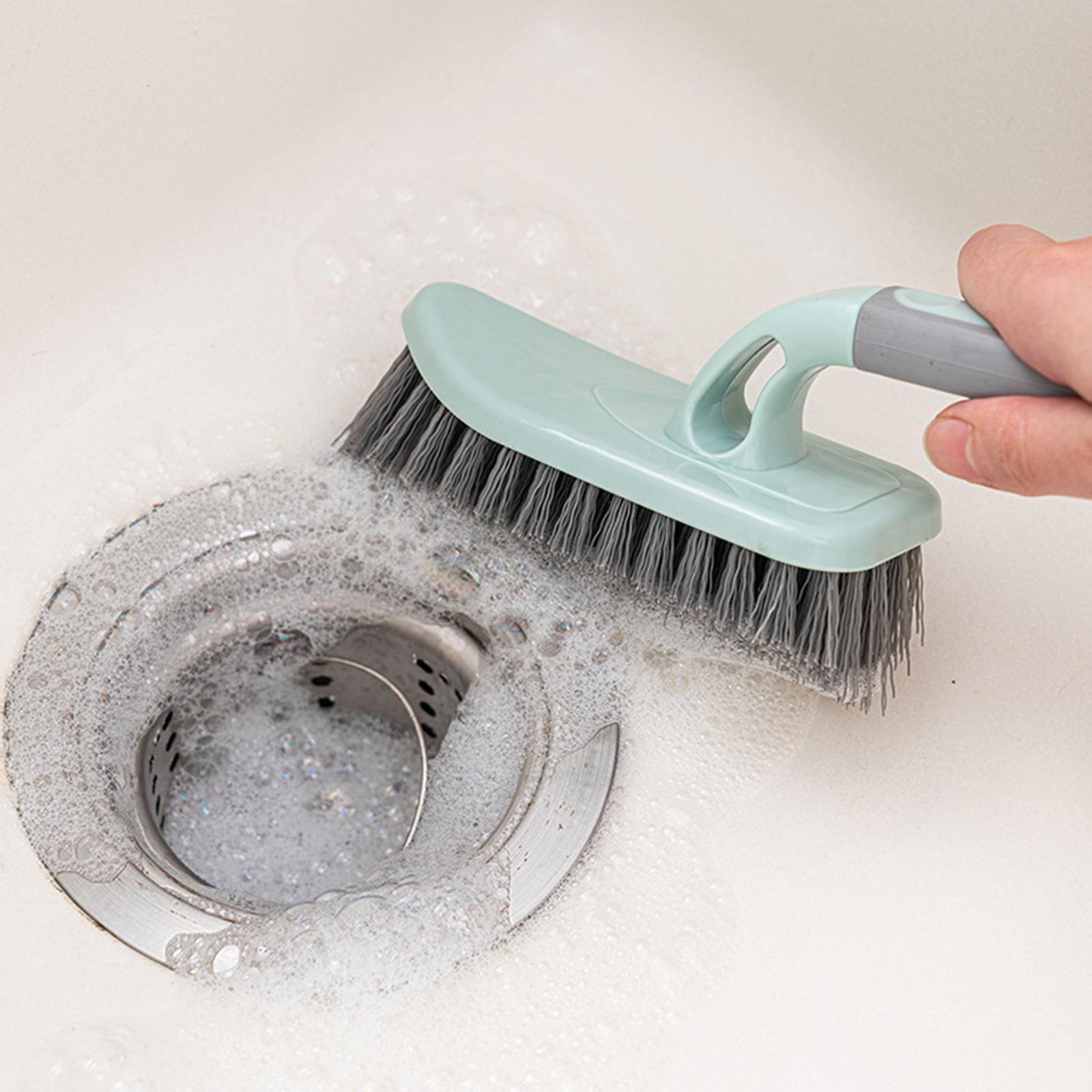 Cleaning Brushes for Tile Grout Scrubber Deck Car Corner Brush Garage Green