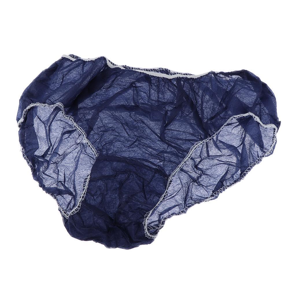 Useful 100 Pieces Non Woven Underwear Panties for Hotel Hotel Travel Blue