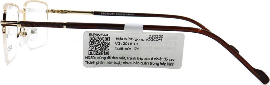 Gọng kính chính hãng Vigcom VG2018