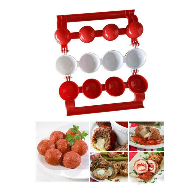 Bộ 4 dụng cụ làm thịt viên stuffed ball maker, một lần 4 viên siêu nhanh, siêu dễ, dễ dàng vệ sinh, tiện dụng mọi lúc mọi nơi