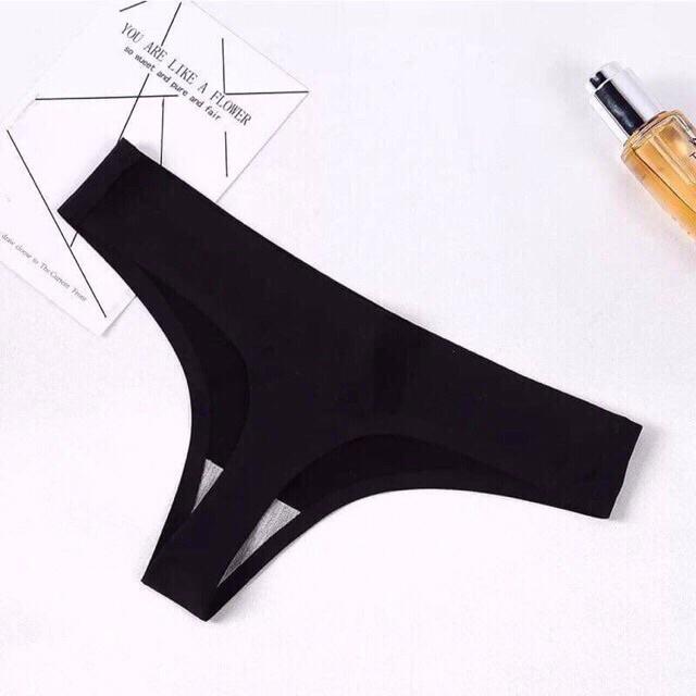M93. Quần lọt khe đúc su bóng mịn E1, quần lót lot khe sexy nữ kèm túi zip