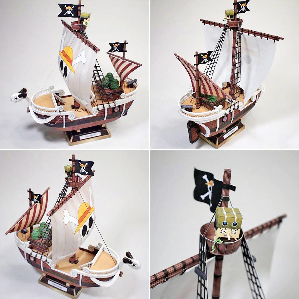 Mô hình giấy Anime One Piece Tàu thuyền Going Merry Ship