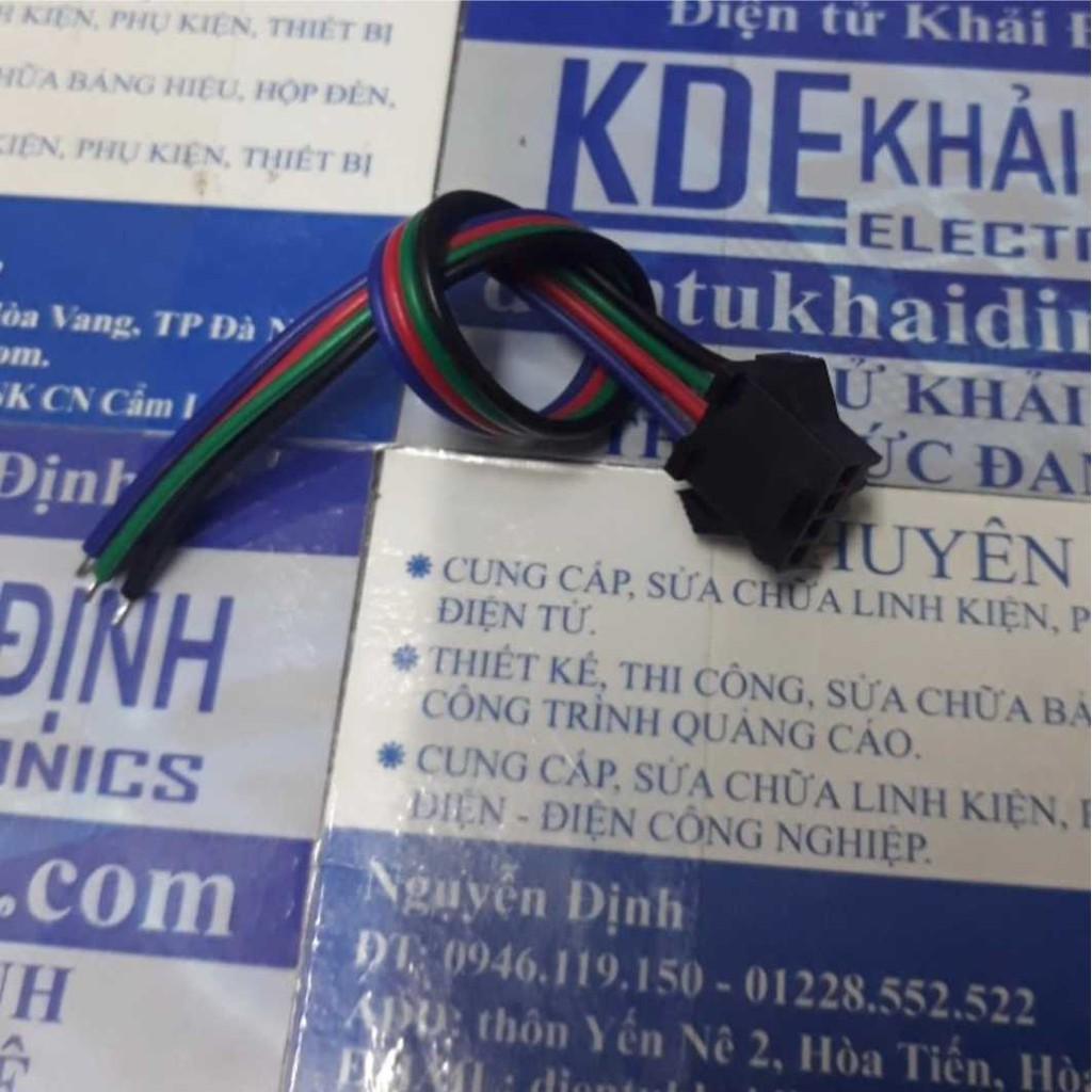 5 DÂY bấm ĐẦU ĐỰC JACK sm 4P NỐI LED RGB kde4472