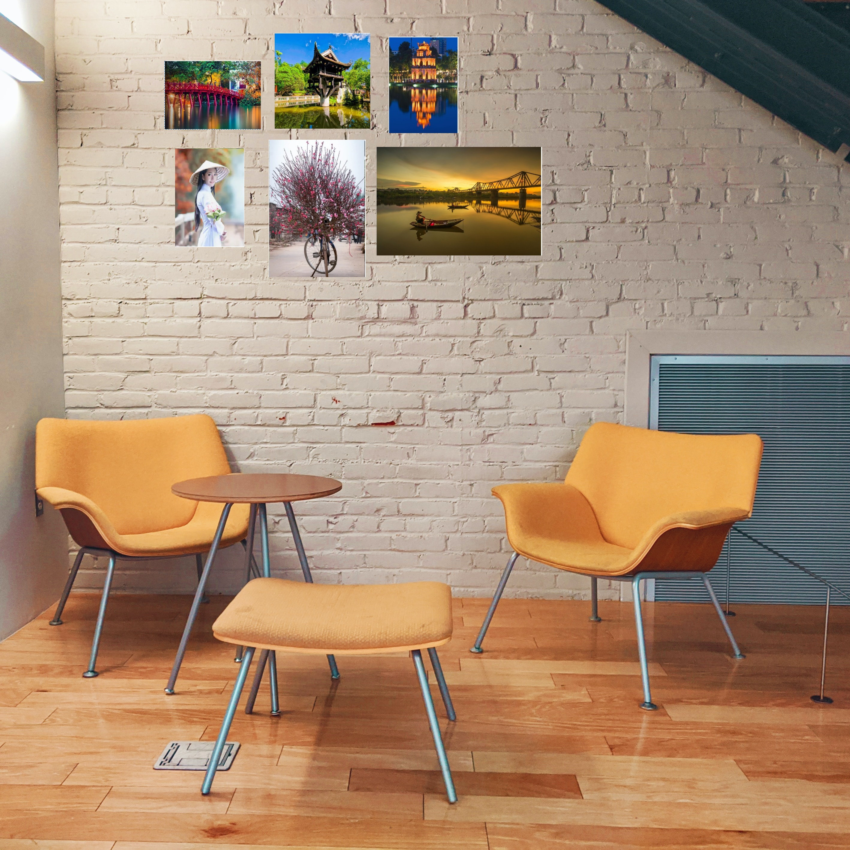 Bộ tranh canvas Hà Nội cực đẹp