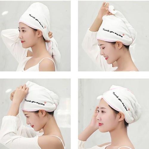 Khăn quấn ủ tóc, trùm tóc, ráo nước giúp tóc mau khô siêu tốc