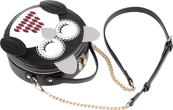 Túi Hộp Tròn Dây Xích Đeo Chéo Neo Bag BEIPIG-BLACK - Đen