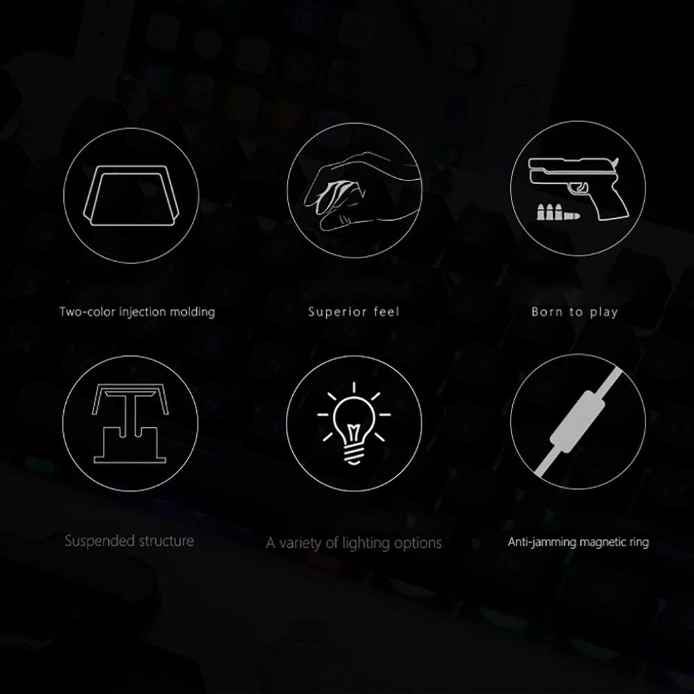 Bàn phím chơi game 7pin PK-900 Đèn nền RGB