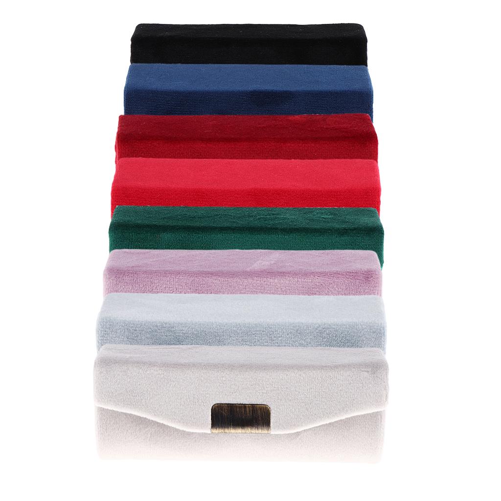 Makeup Holder Lipstick Case Velveteen Lip Balm Perfume Storage Box with Mirror for Purse Handbag Travel