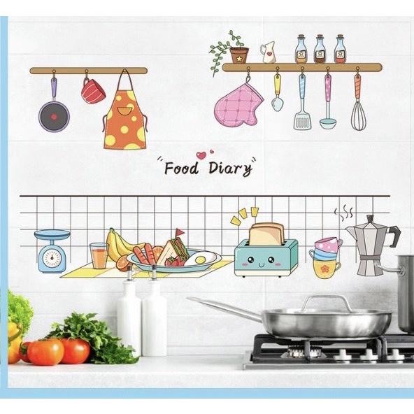 Giấy Dán Tường Nhà Bếp Cách Nhiệt Chống Dầu Mỡ, Chịu Nhiệt - giấy Dán Bếp 3D Họa Tiết