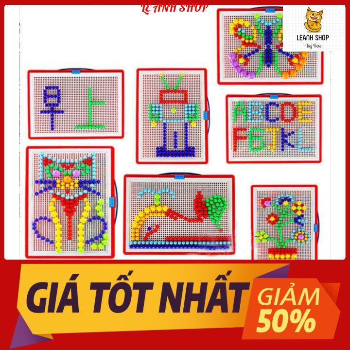 Ghép hình Nấm thông minh bằng nhựa cho bé sáng tạo