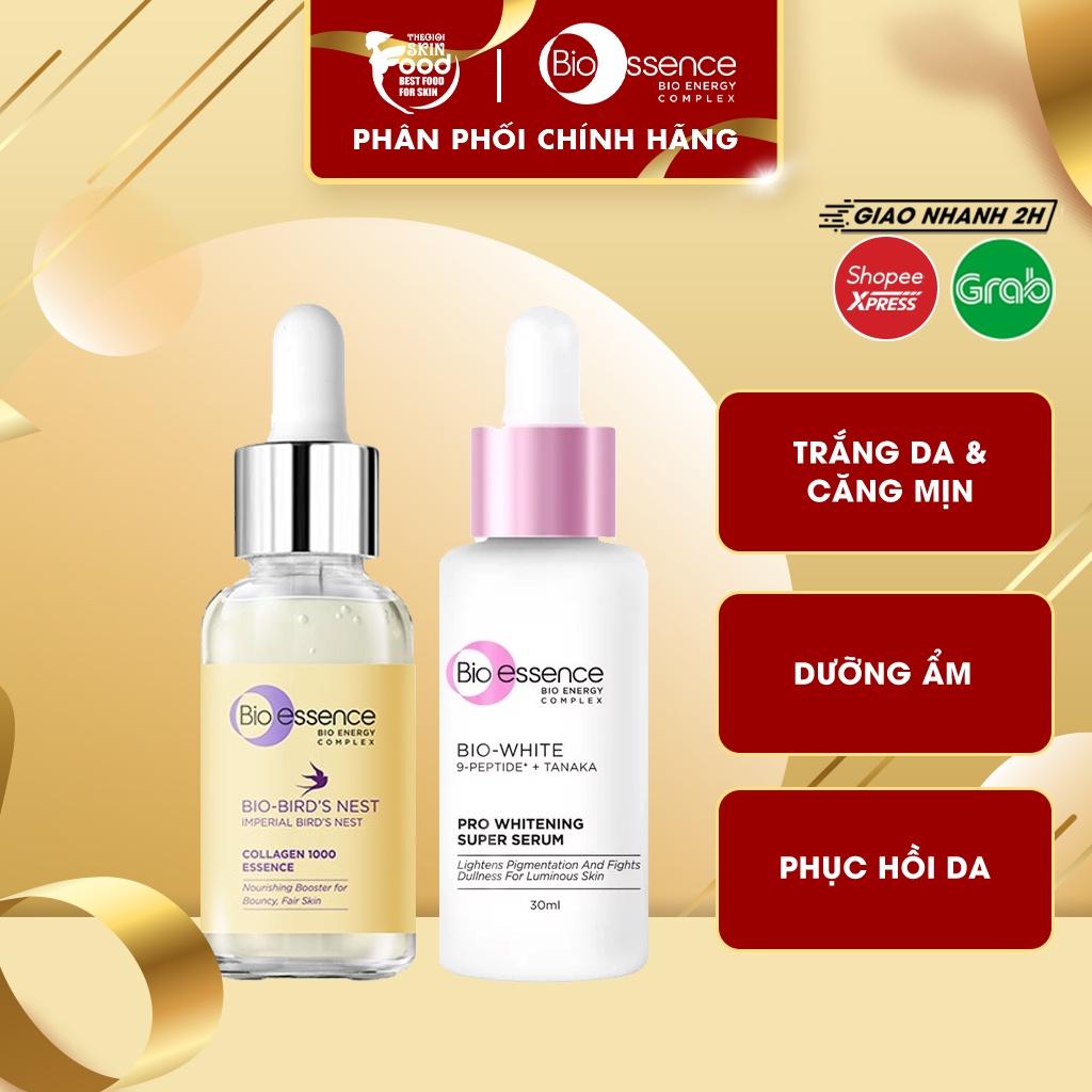 Tinh Chất Dưỡng Trắng Da & Căng Mịn Tổ Yến Bio-essence Bio-Bird's Nest Collagen, Bio White Pro Whitening Serum 30ml