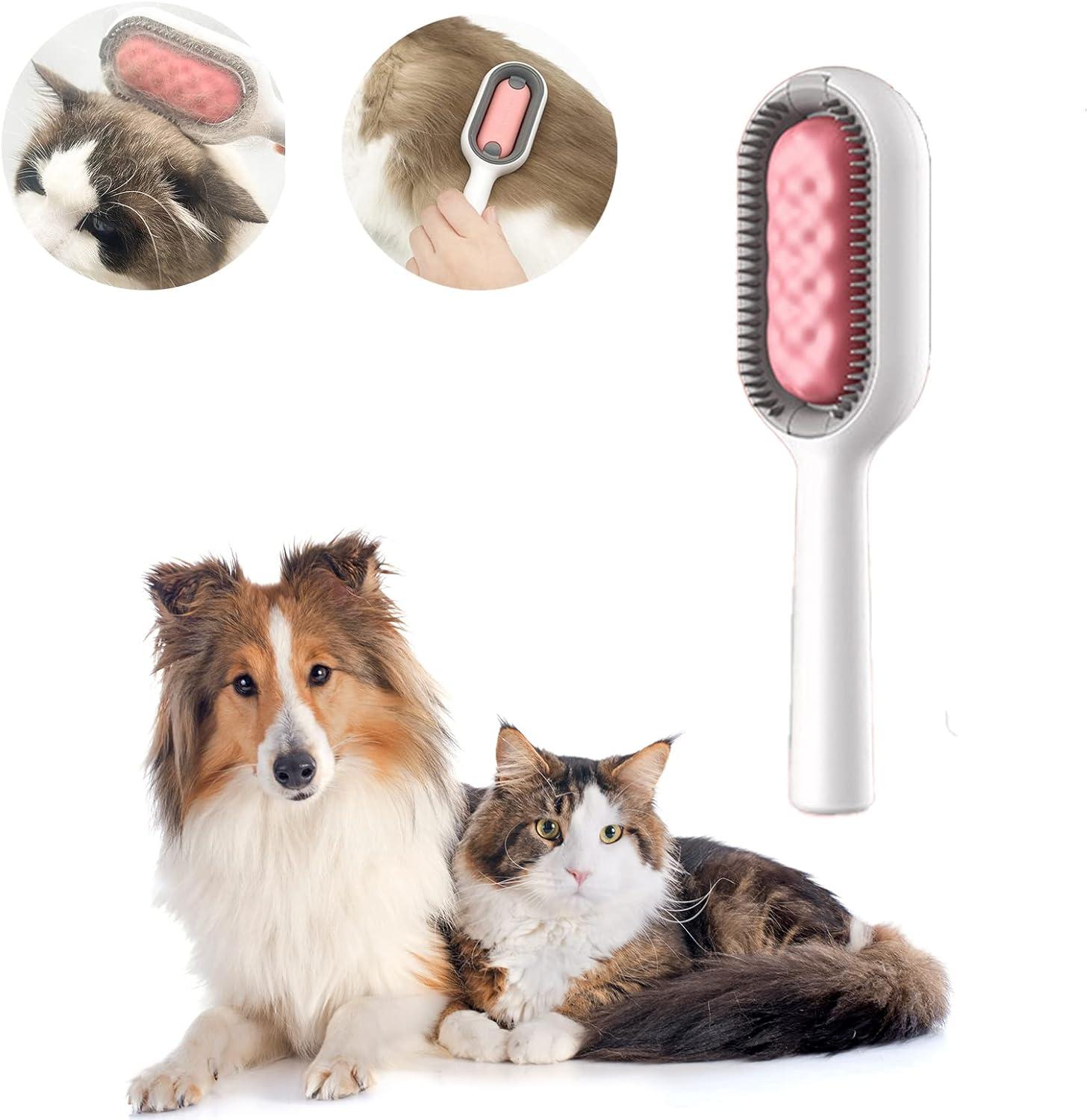Dụng cụ tẩy nút thắt cho thú cưng phổ thông, Bàn chải lông lót bằng silicon cho chó mèo, Bàn chải tẩy lông chải lông cho thú cưng có thể tái sử dụng để làm sạch tóc Massage