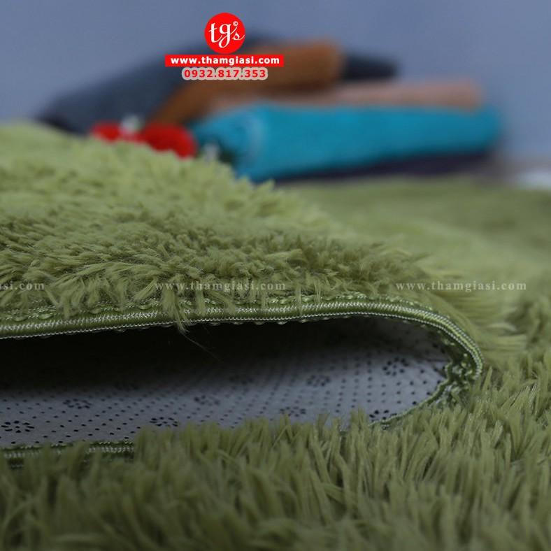 Thảm Lông Xù Màu Xanh Cỏ | 100x160cm | Thảm Trang Trí Phòng Khách - Phòng Ngủ - Thảm Trải Sofa - Thảm Dành Cho Bé