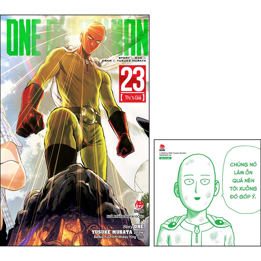 One-Punch Man Tập 23: Thật-Giả [Tặng Kèm Bookmark PVC Saitama]