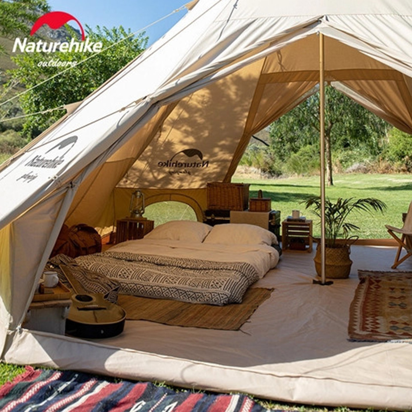 Lều Cắm Trại Lều Mông Cổ Glamping Dã Ngoại Lều Cắm Trại Gia Đình Sang Trọng Cao Cấp Cho 4-8 Người