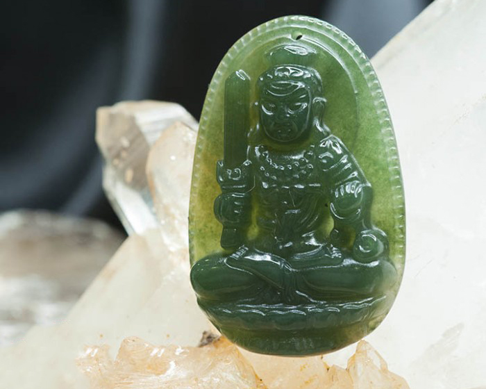 Mặt Dây Chuyền Bất Động Minh Vương Bồ Tát Chalcedony - Phật Bản Mệnh VIETGEMSTONES Cho Người Tuổi Dậu