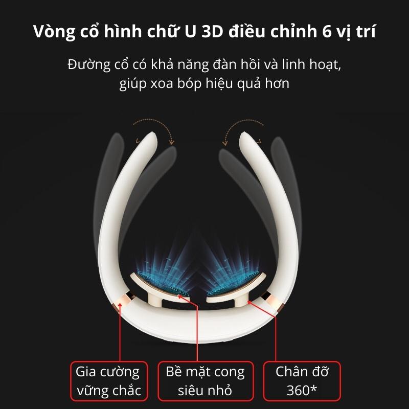 Máy Massage Cổ Vai Gáy Mát Xa Cột Sống Cổ Xung Điện 5 Chế Độ 15 Cường Độ Bugu BG-NM1 - Hàng Chính Hãng