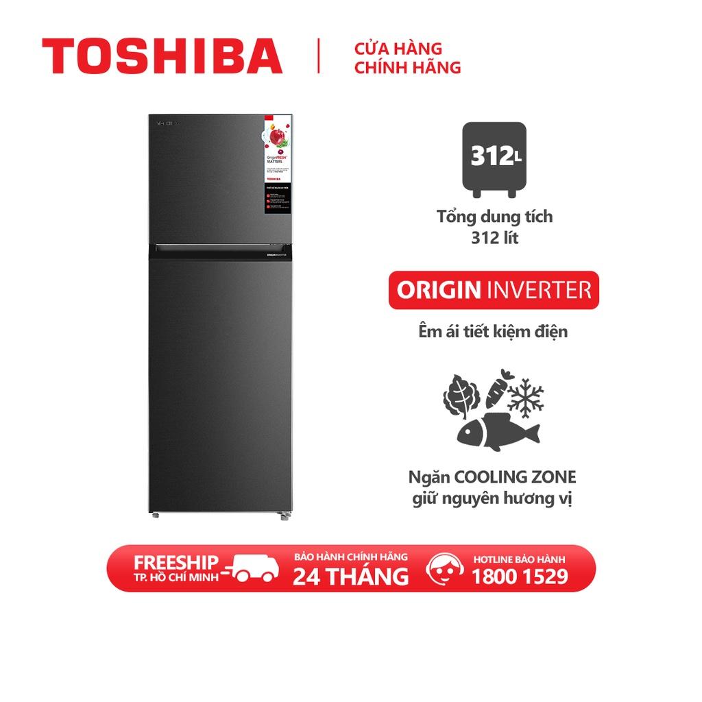 Tủ lạnh Toshiba 312 lít GR-RT400WE(06)-MG - Inverter tiết kiệm điện. Hàng chính hãng