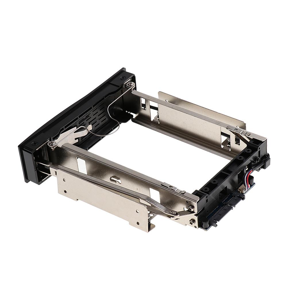 3.5'' HDD SATA Hot Swap Internal Enclosure Mobile Rack Caddy & Key Lock #2