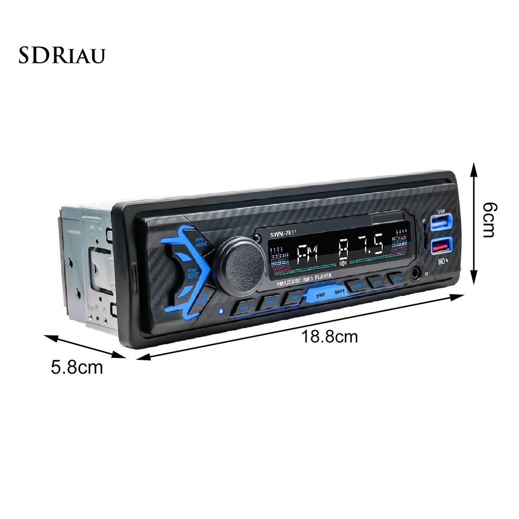 *QCDZ* 7811 Car MP3 Player Dual USB Fast Charging Bluetooth Hands-free Radio Player for Vehicles