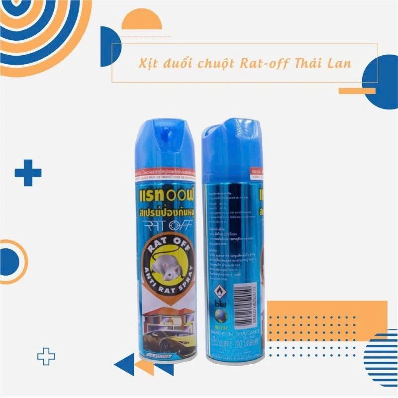 Chai xịt đuổi chuột Rat Off thái lan, đuổi sạch chuột hiệu quả - Hàng chính hãng