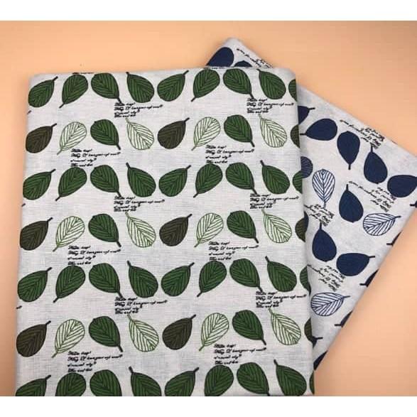Vải Bố Canvas Họa Tiết Chiếc Lá 2 Màu