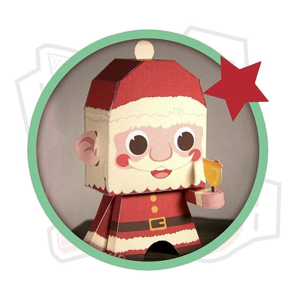 Mô hình giấy Giáng Sinh Christmas Noel Santa Cute