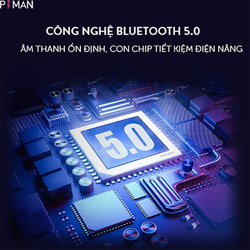 Tai Nghe Bluetooth 5.0 không dây nhét tai mini thể thao Gaming pin trâu- Đèn LED hiển thị Phần Trăm Pin - Hàng chính hãng - TNBT14