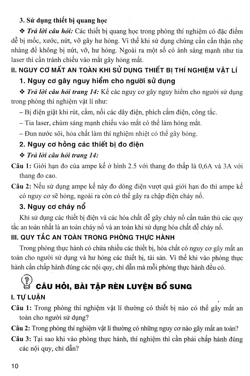 Sách tham khảo- Hướng Dẫn Trả Lời Câu Hỏi &amp; Bài Tập Vật Lí 10 (Bám Sát SGK Kết Nối Tri Thức Với Cuộc Sống)_HA