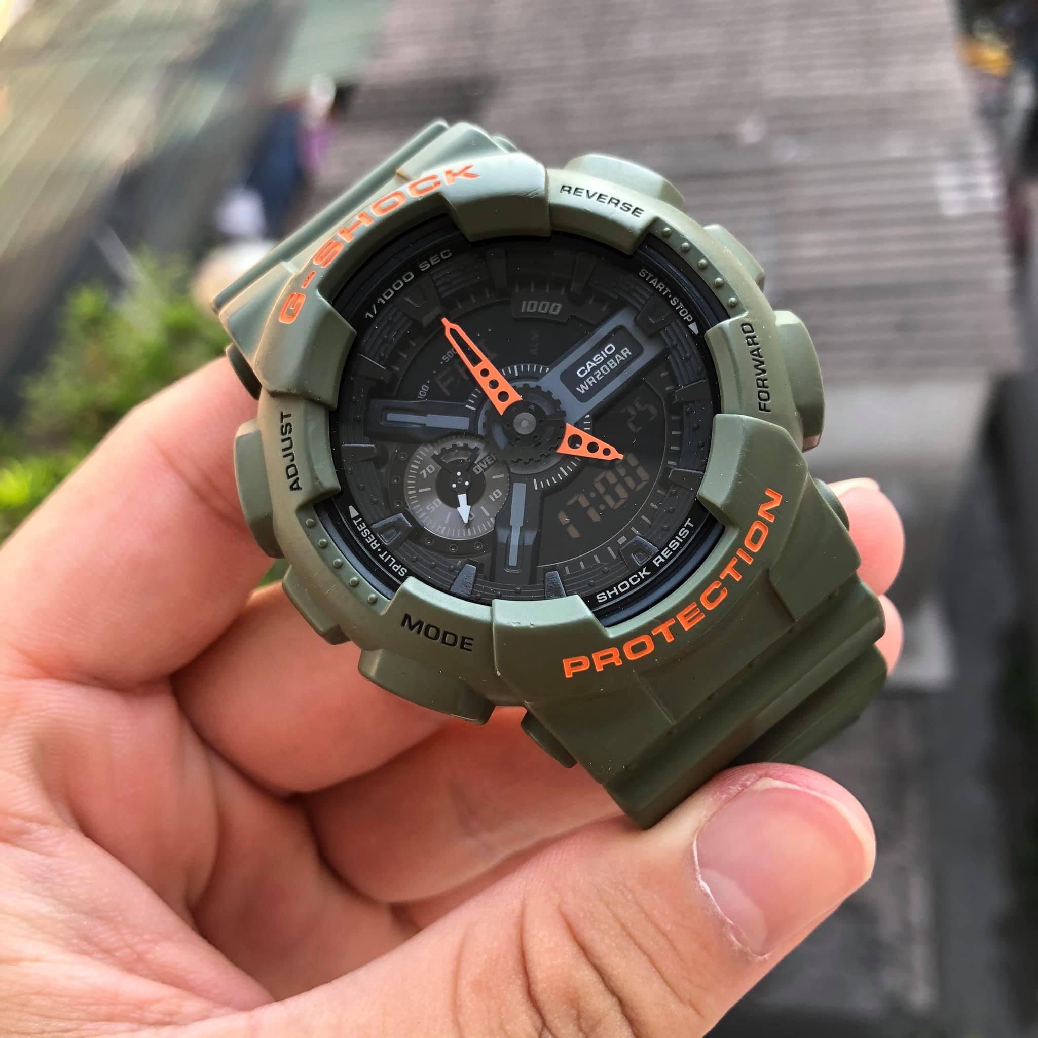 Đồng Hồ Nam Dây Nhựa Casio G-Shock GA-110LN-3A  | GA-110LN-3ADR