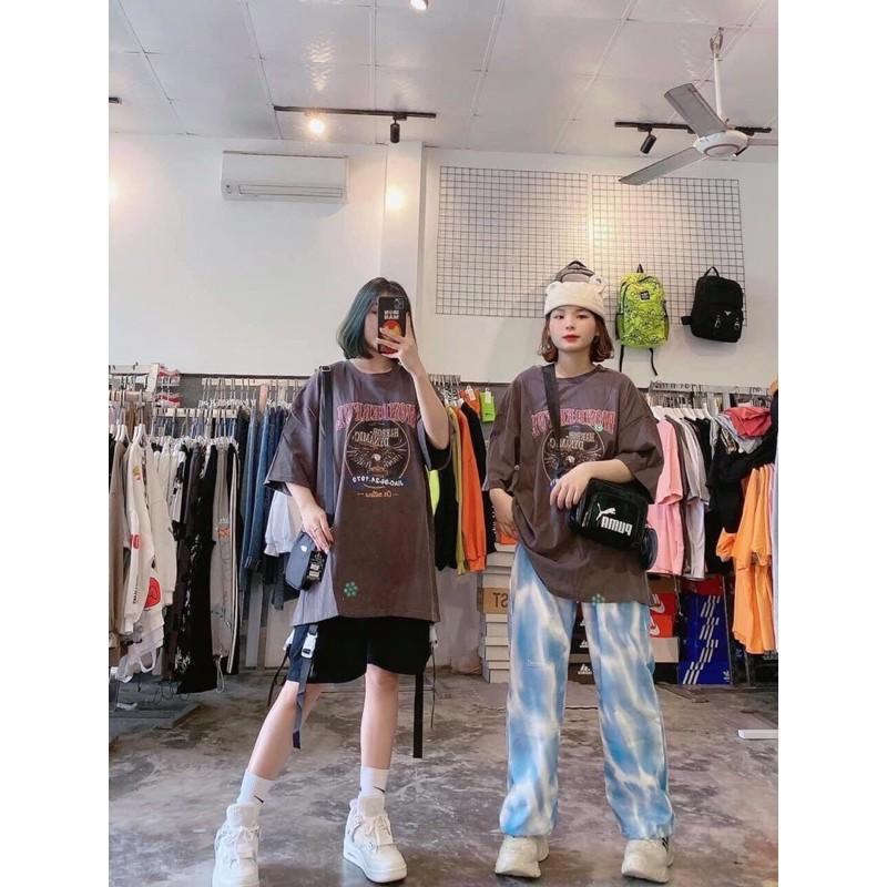 Áo Phông Dáng Rộng Nam Nữ Đại Bàng Áo Thun Freesize Dáng Rộng Unisex 4 Màu