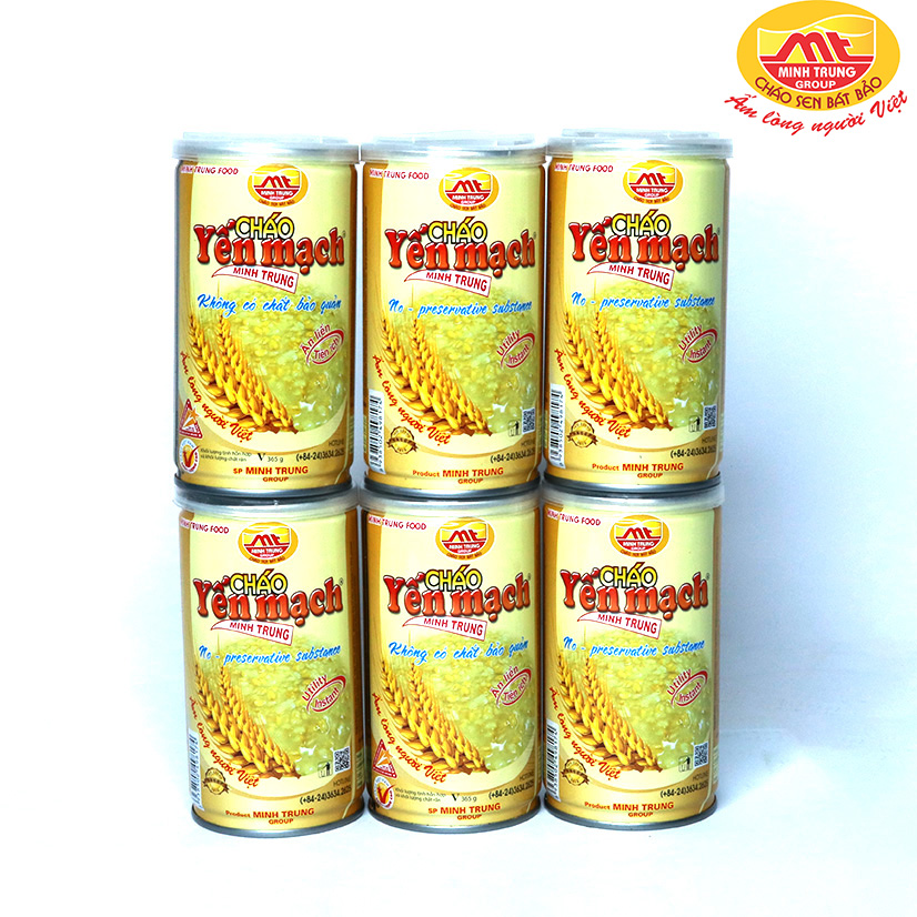 Cháo Yến Mạch Minh Trung Lốc 6 lon
