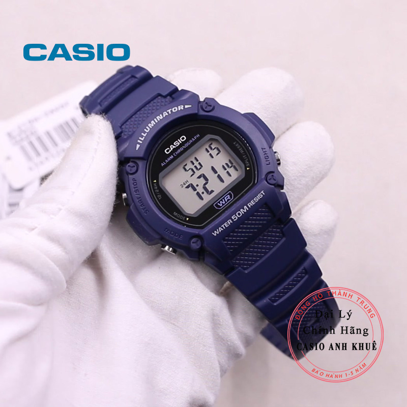 Đồng Hồ Nam Dây Nhựa Casio Standard W-219H-2AVDF Chính Hãng