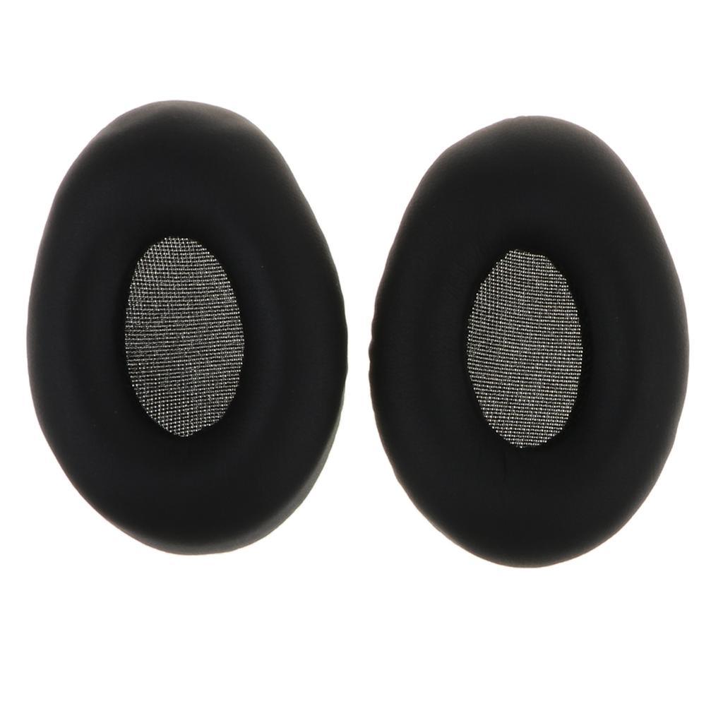 2X Replacement Memory Foam Earpads for Headphones Black