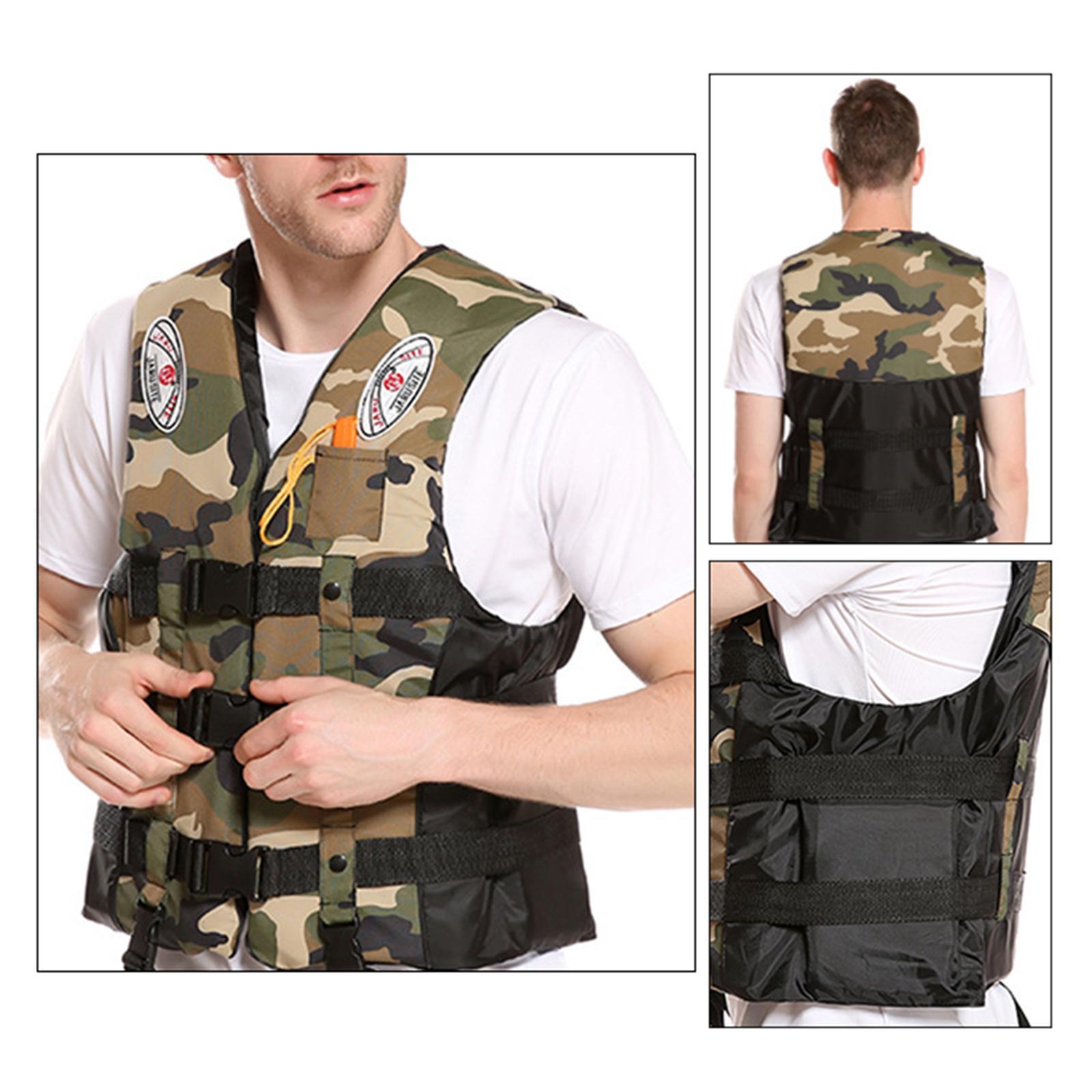 2xAdults Life Jacket Aid Vest Kayak Ski Buoyancy Fishing Sail Watersport L
