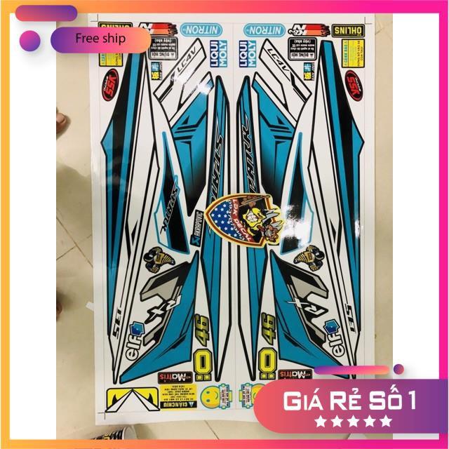 Tem rời dành cho Exciter 2010 xanh đen