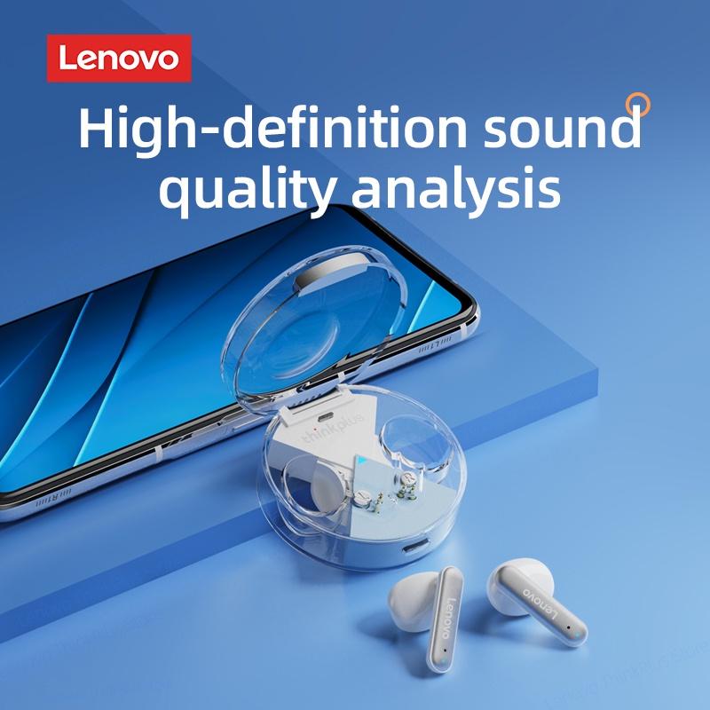 Tai nghe bluetooth Lenovo lp10 không dây với âm thanh kép bass giúp giảm tiếng ồn không thấm nước với micro 5.2-Hàng chính hãng