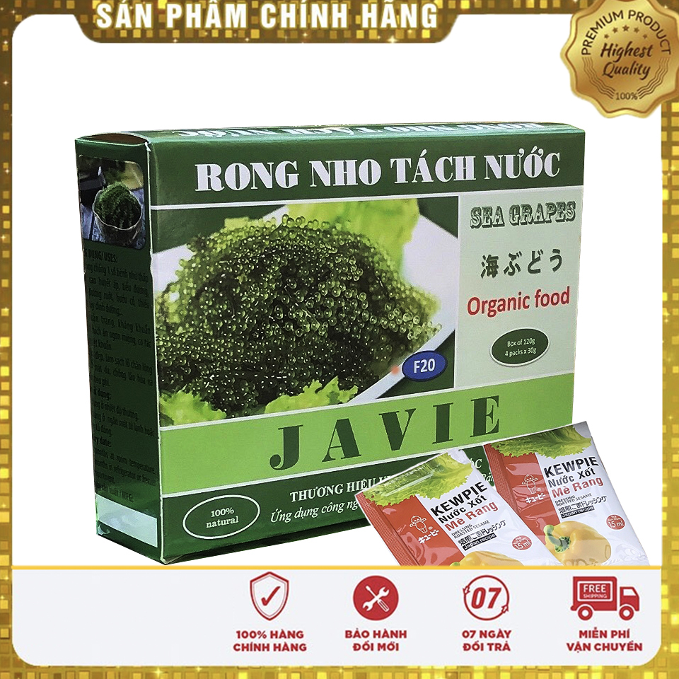 Hộp rong nho tách nước JAVIE 200gr (4 gói x 50gr) ngon tuyệt