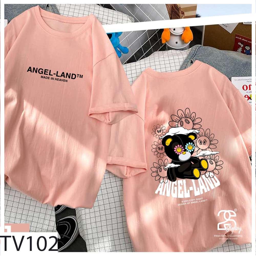 Áo Thun Tay Lỡ 2s Clothing Áo Phông Nelly Giấu Quần Unisex Nam Nữ Cotton Oversize Form Rộng Cute Giá Rẻ In Hình TV102