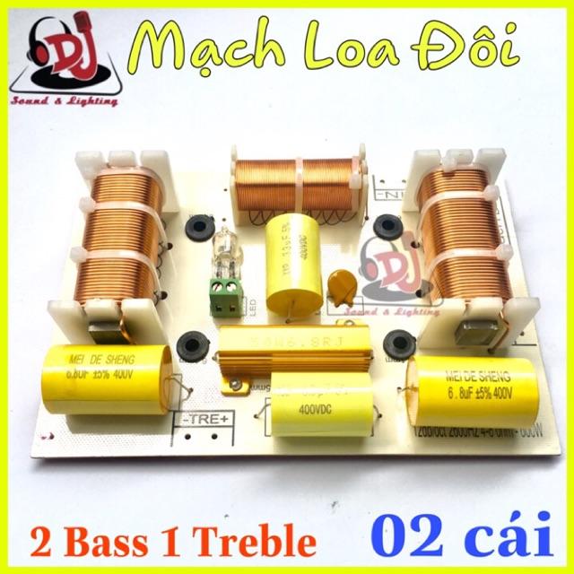 Mạch phân tần loa 2 bass 1 treble, FD-420, 02 cái mạch phân tần loa, bass 40, loa thùng 40, loa array